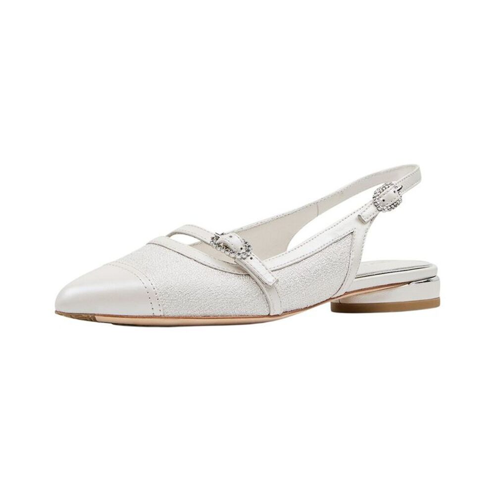 Donald Pliner Rozamay Canvas Sling Back, White - Picture 2 of 5